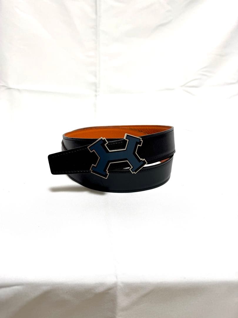 HELMES エルメス　バックル レザー ベルト リバーシブル