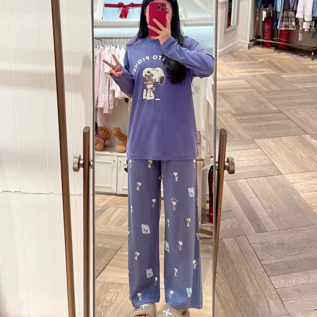 【新品未使用】ジェラートピケ PEANUTS スヌーピー 上下セット