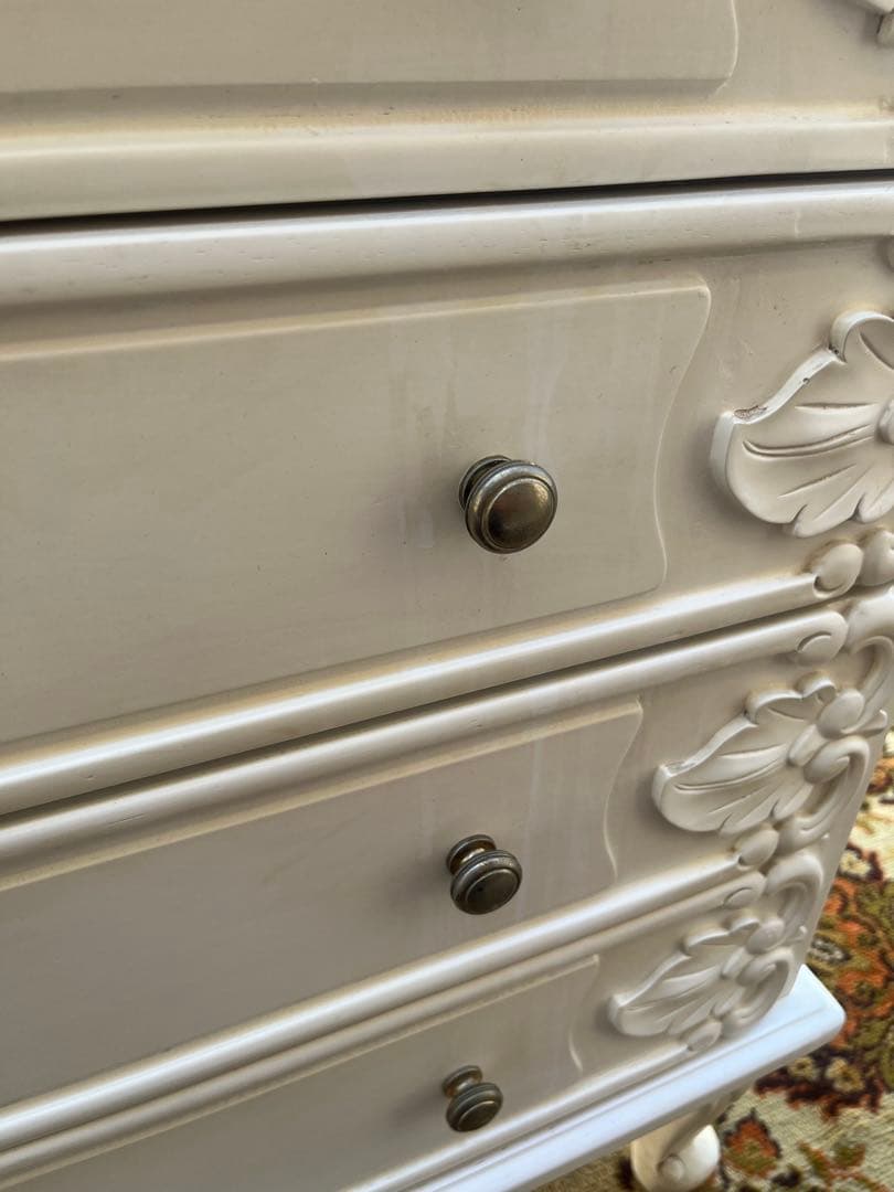 チェスト 姫系 ロココ調 白家具 インテリア アンティーク 箪笥