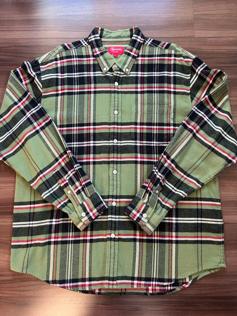 g*5様 supreme Tartan Flannel Shirt 20AW L