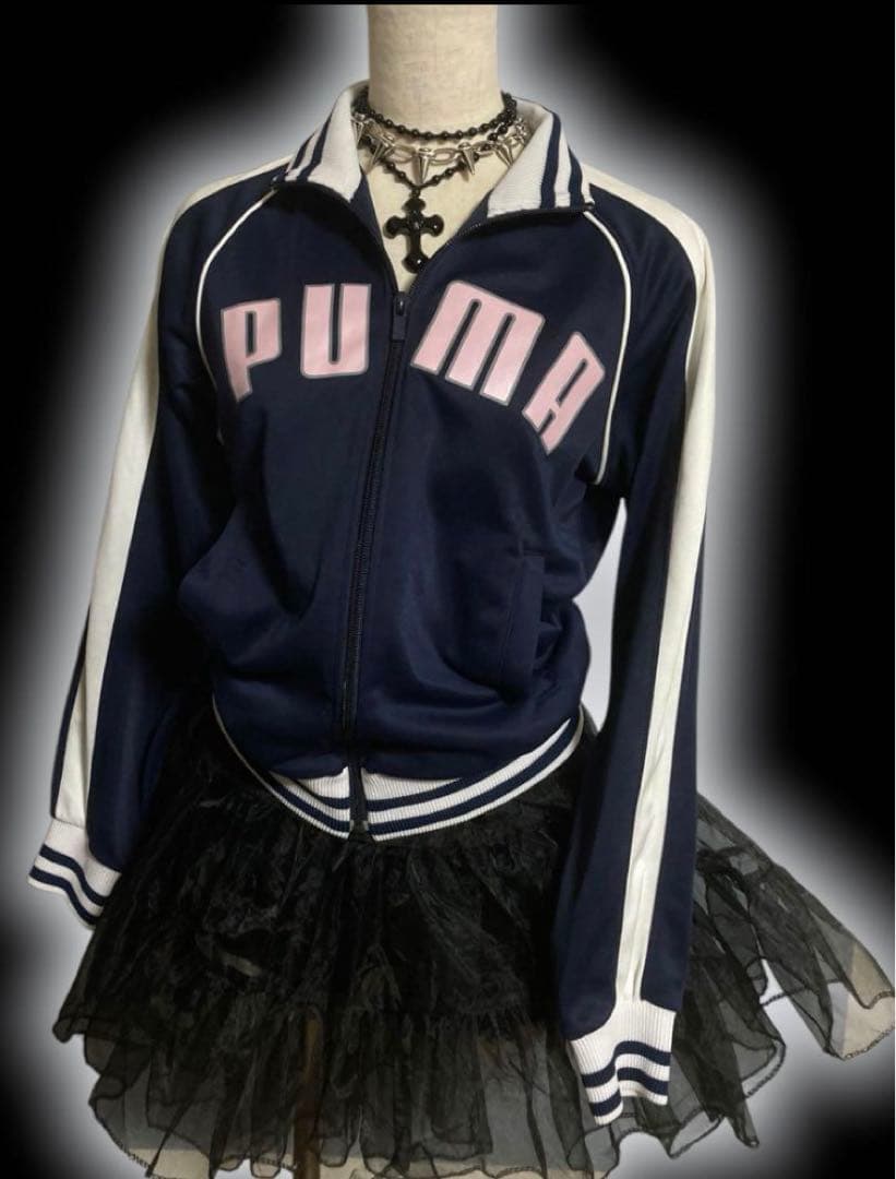 00sPUMAロゴ平成ギャルトラックジャケットy2kフェアリーグランジ古着