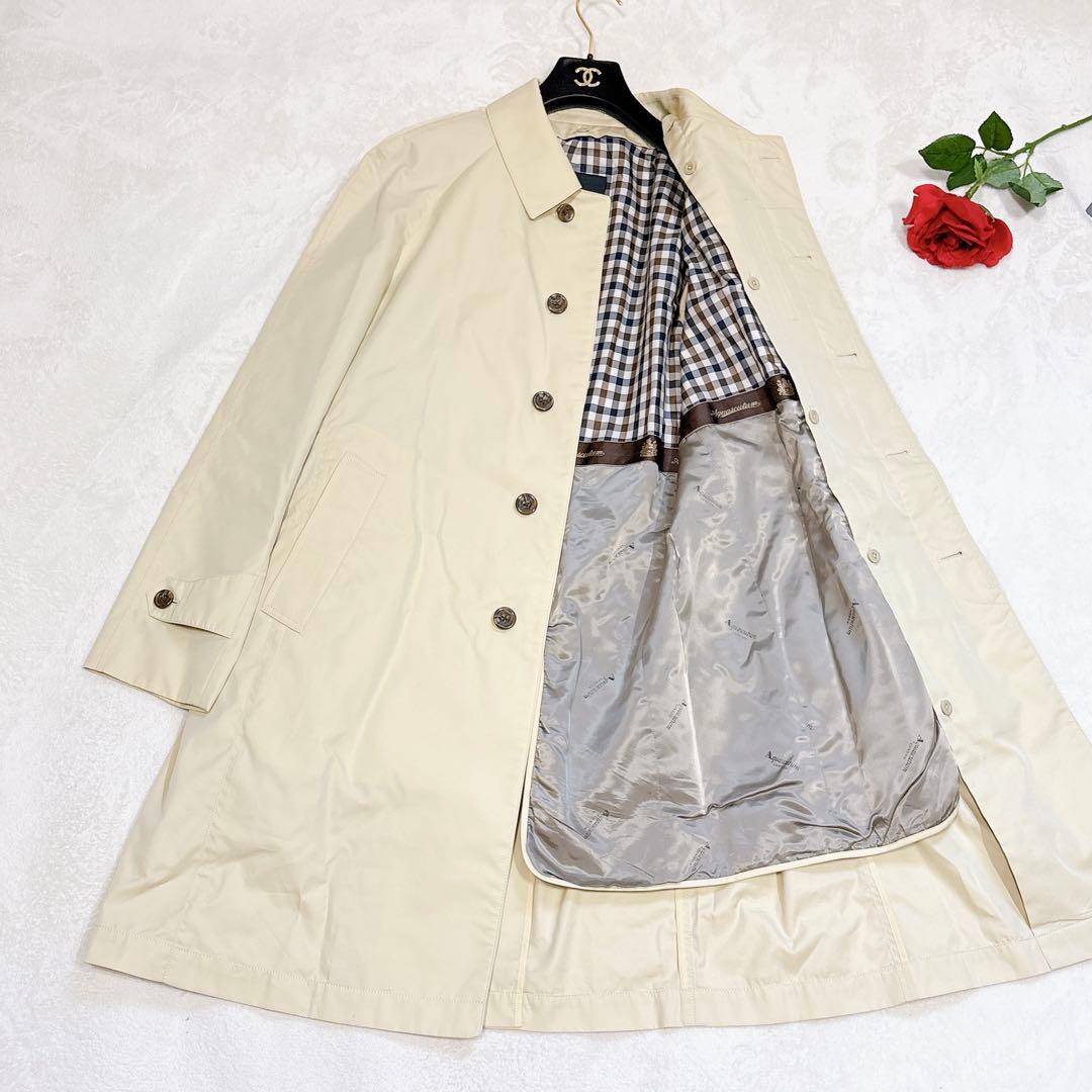 未使用✨　アクアスキュータム　ステンカラーコート　ライナー　ベージュ　42