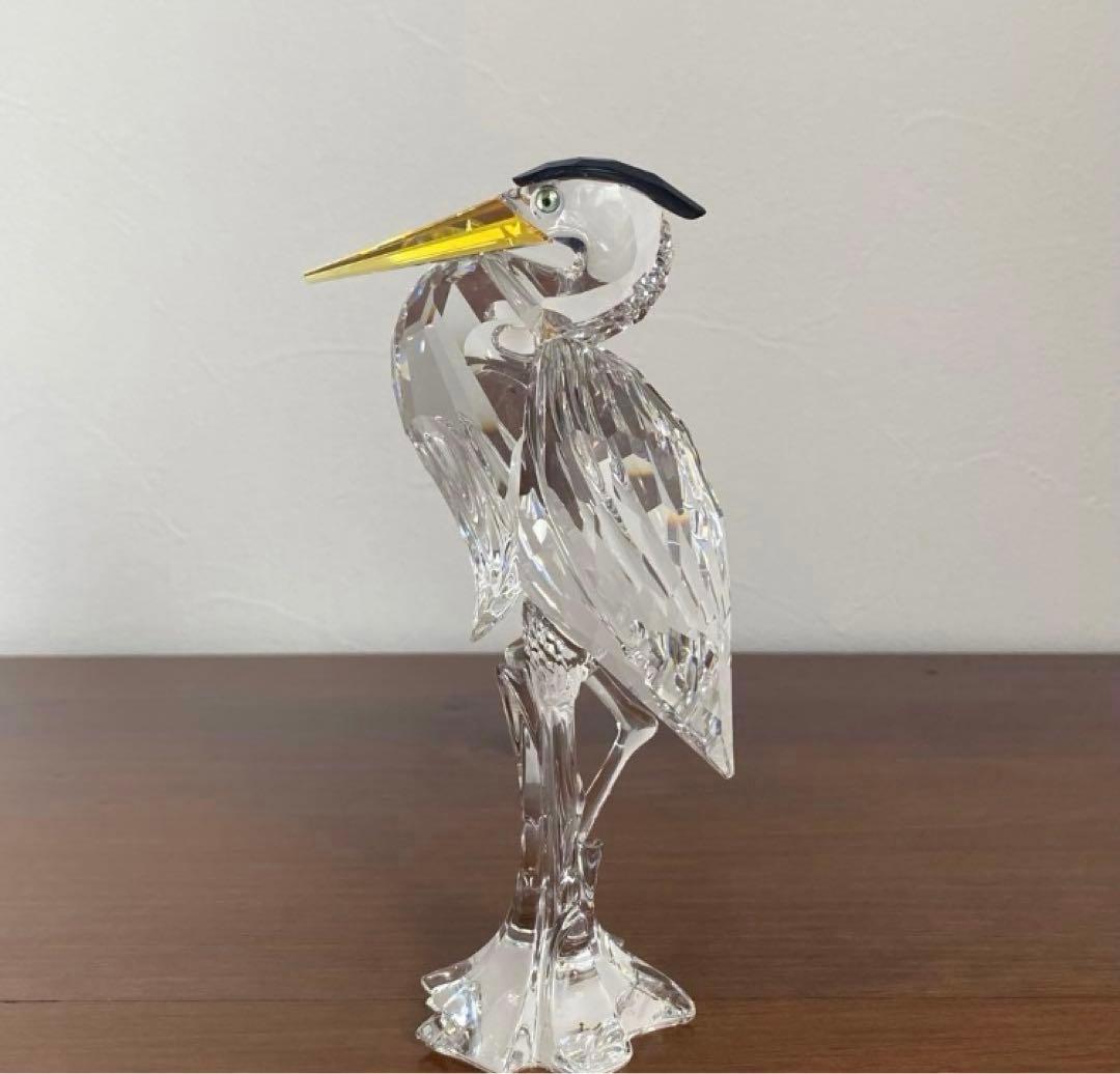 【極美品】Swarovski クリスタル サギ