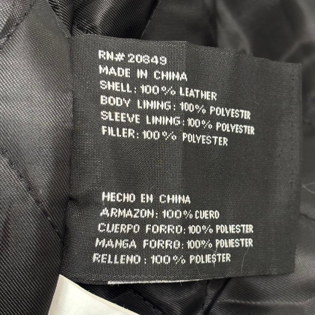 excelled leather car coat black XL 本革