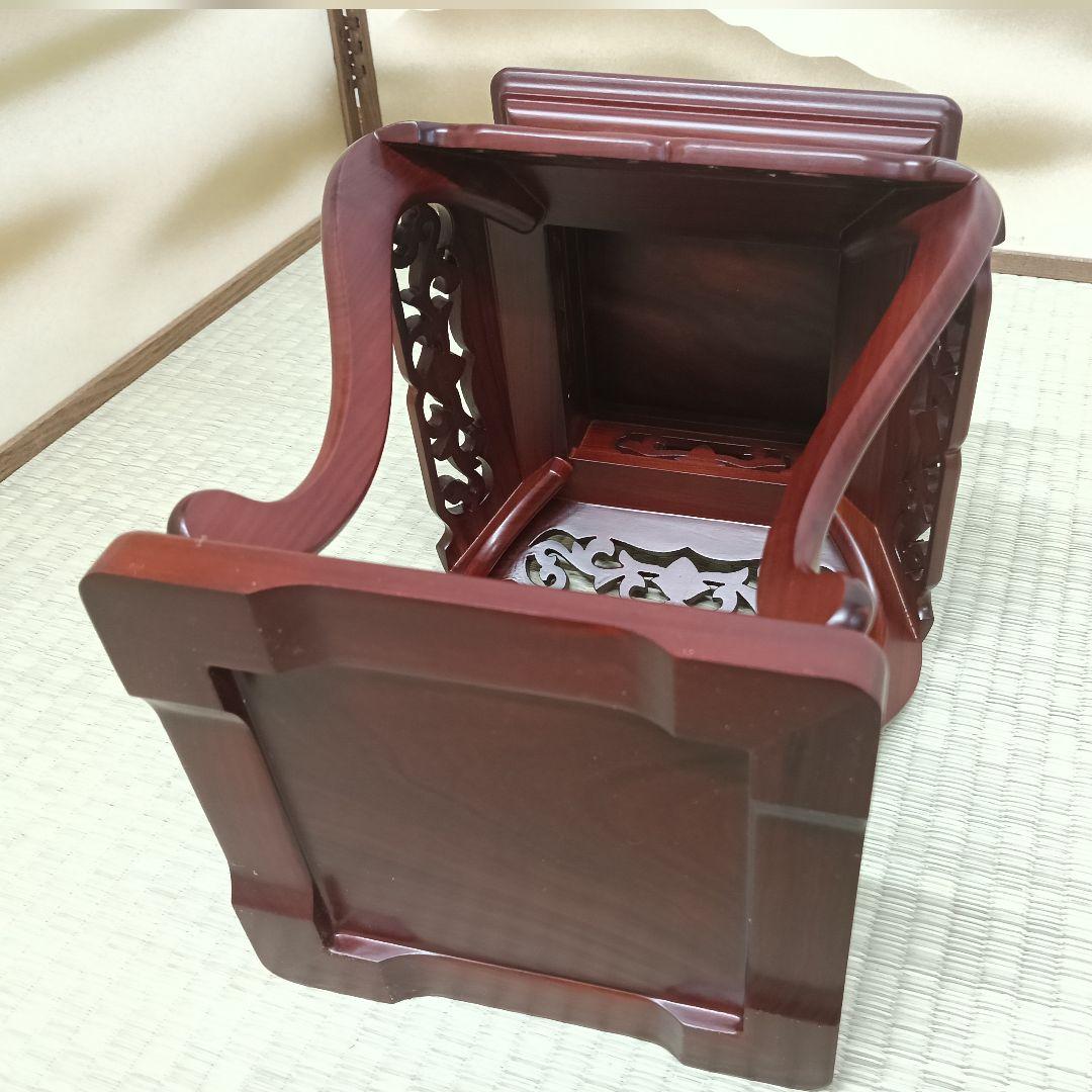 AK89 高卓 ミニ高卓 紫檀 紫丹 花台 香炉台 盆栽台 飾り台 未使用美品