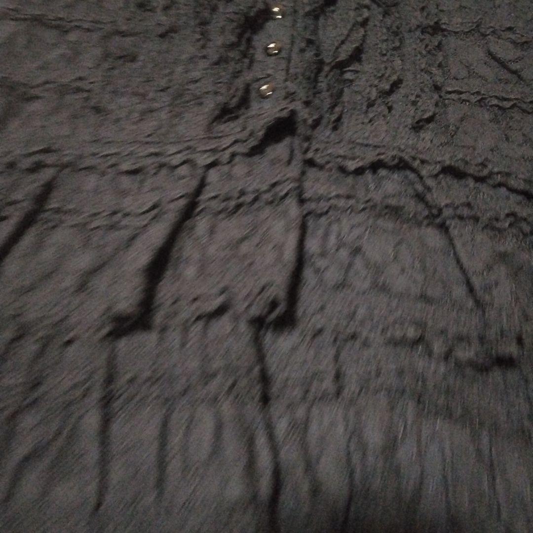 お値下ピンクハウス　INGEBORG 　美品激かわブラックワンピース フリル付き