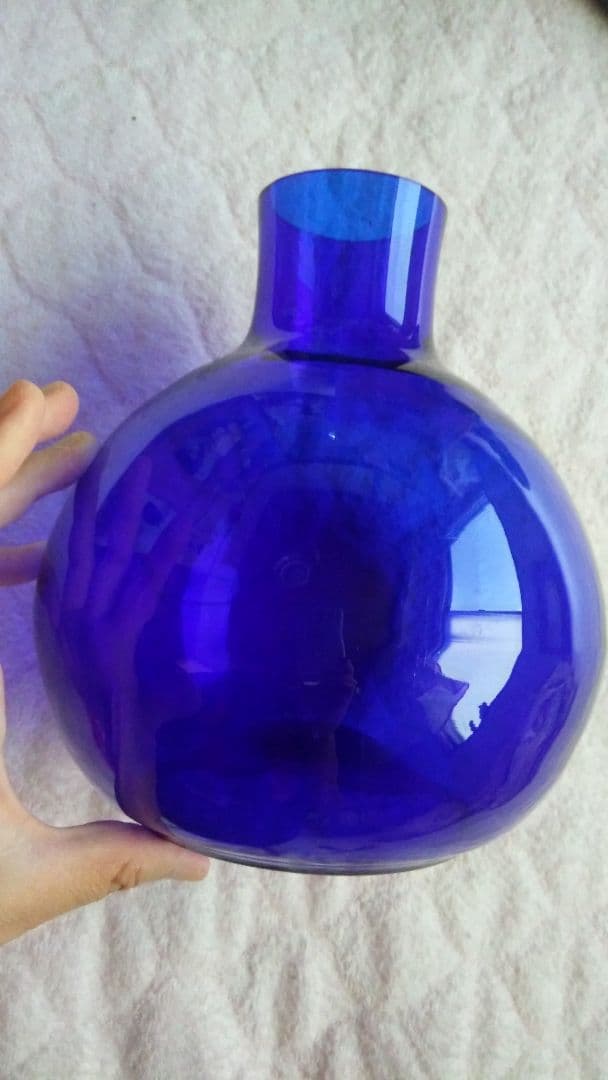 昭和レトロ☆ブルーガラス☆vintage☆長崎びぃどろ