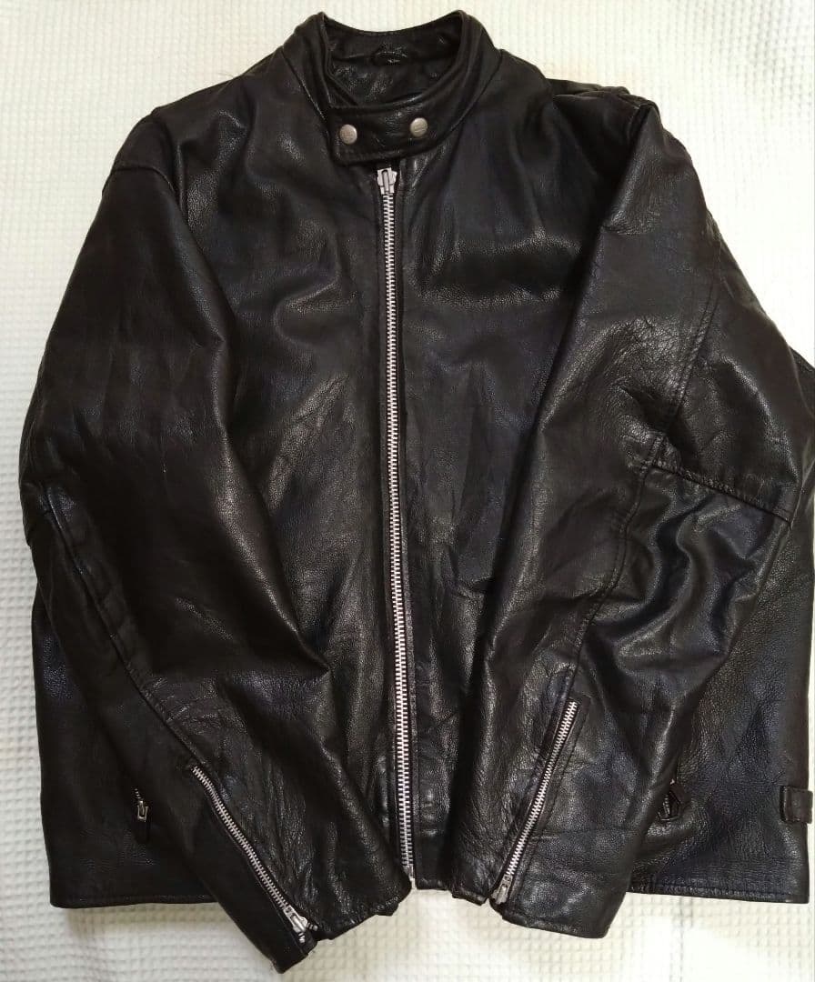 UK製 Interstate Leather シングルライダース 2XLサイズ