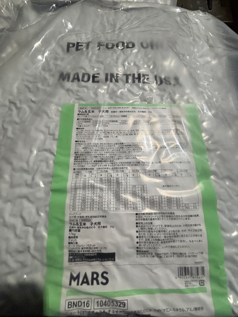 ニュートロ ナチュラルチョイス 子犬用 全犬種 ラム&玄米 17kg