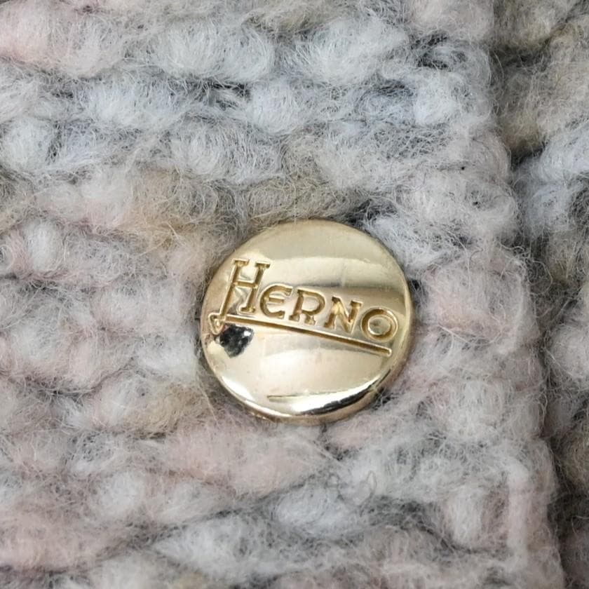 48510★年HERNO ヘルノ ダウンジャケット ツイード切替 ”