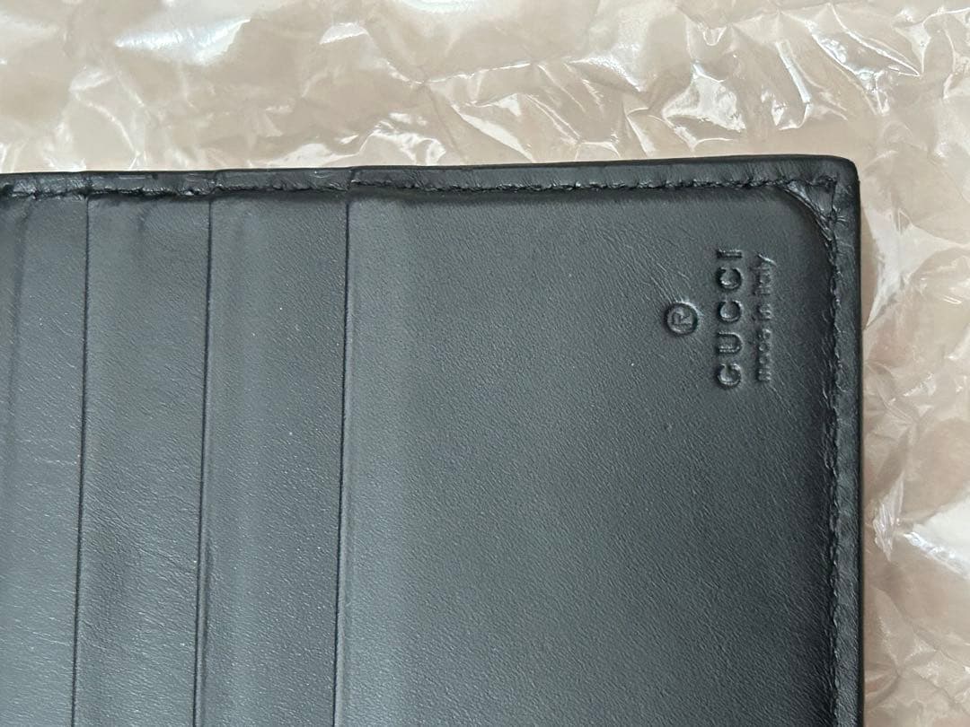 【美品】GUCCI ブラック マネークリップ