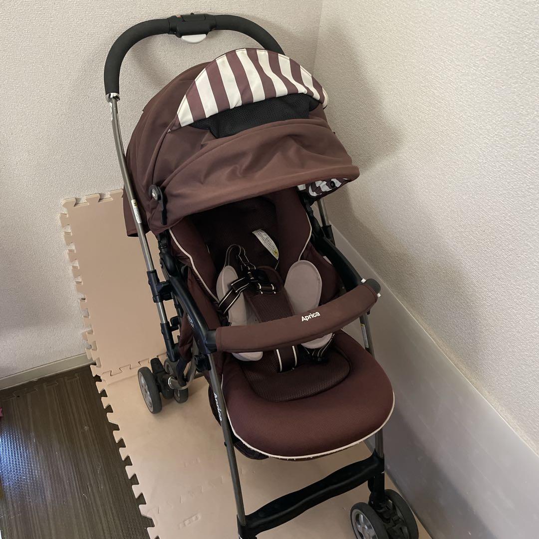 希少人気色　ラクーナ　ベビーカーAprica アップリカ　ブラウン