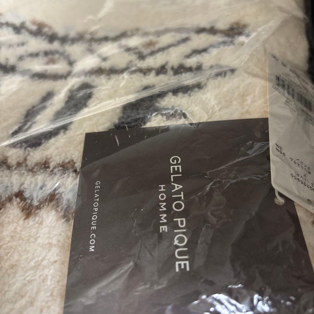 ジェラートピケ オムパウダーノルディック DOGジャガードブランケット フレブル