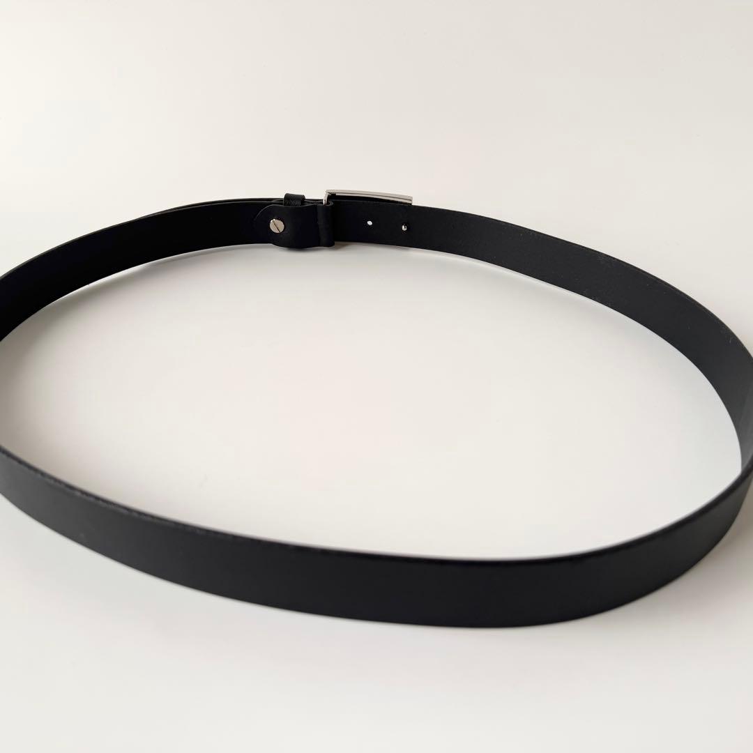 【極美品】フェンディ ベルト ズッカ柄 シルバー金具 レザー ブラック