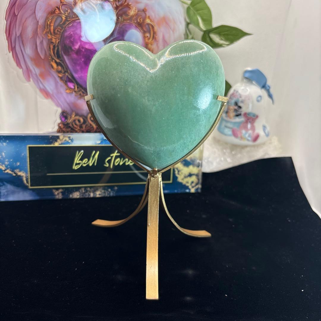 グリーンアベンチュリンBIGハート♡No.2459