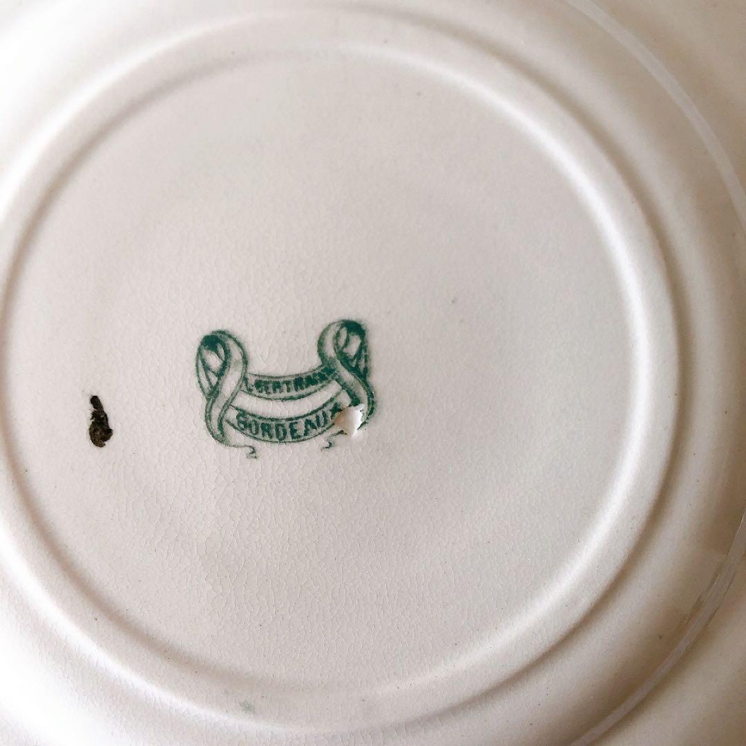 ヴィエイヤールボルドー　カマイユ ディナープレート　F フランスアンティーク食器