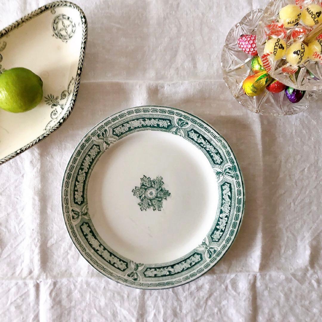 ヴィエイヤールボルドー　カマイユ ディナープレート　F フランスアンティーク食器