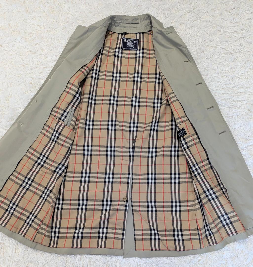 ✨Burberrys ステンカラーコート ベージュ　ノバチェック
