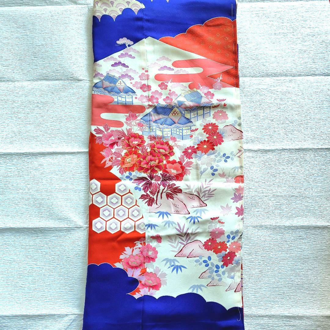 1/18限定値下げ　振袖　仮絵羽　正絹❣️5点セット・お得品❣️リメイク　材料