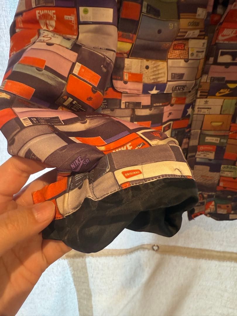 【希少】APPLEBUM スニーカー箱柄 ナイロンジャケットM