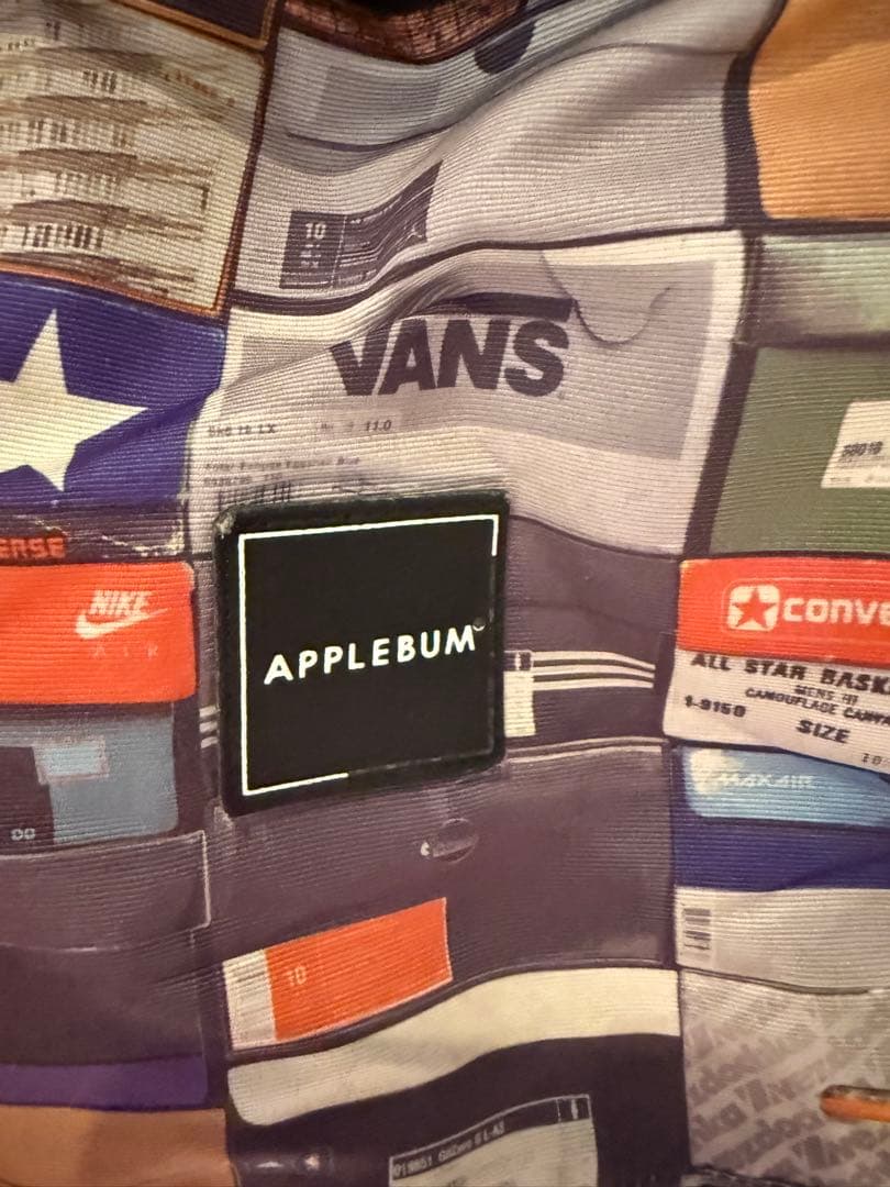【希少】APPLEBUM スニーカー箱柄 ナイロンジャケットM