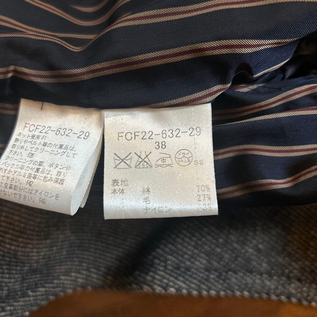 BURBERRY BLUE LABEL ダブルライダースジャケット　ウール混