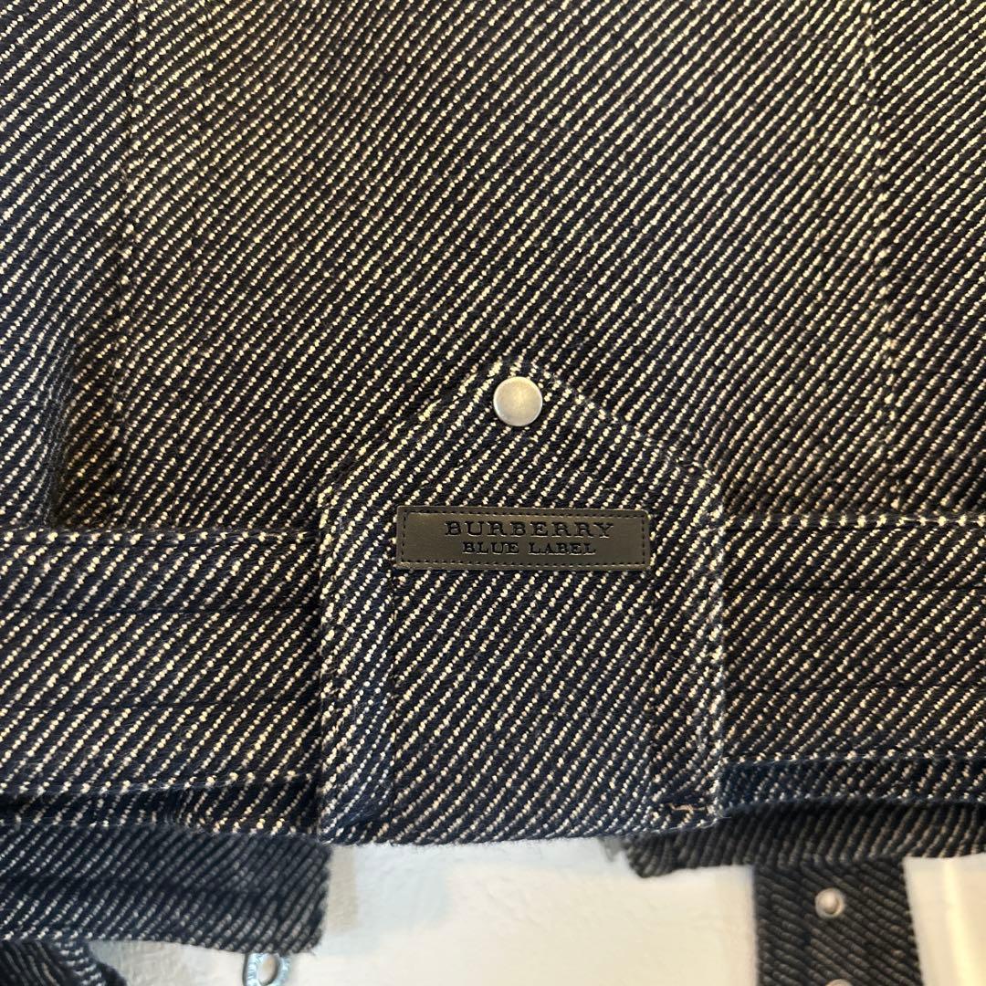 BURBERRY BLUE LABEL ダブルライダースジャケット　ウール混