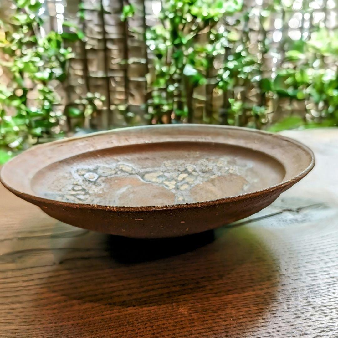 村田森 焼き〆丸皿 5枚組