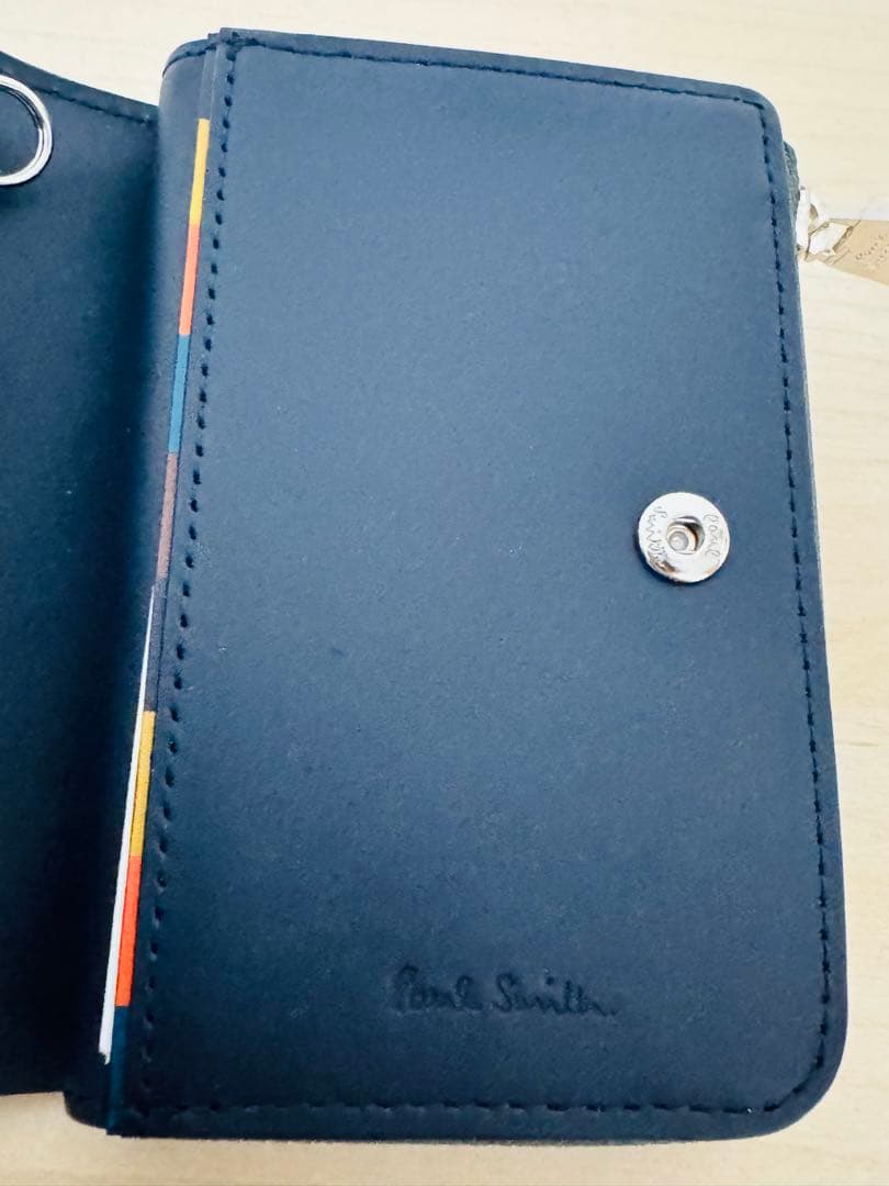 新品☆ポールスミス ☆ブライトストライププラー L字小銭入れ & ４連キーケース