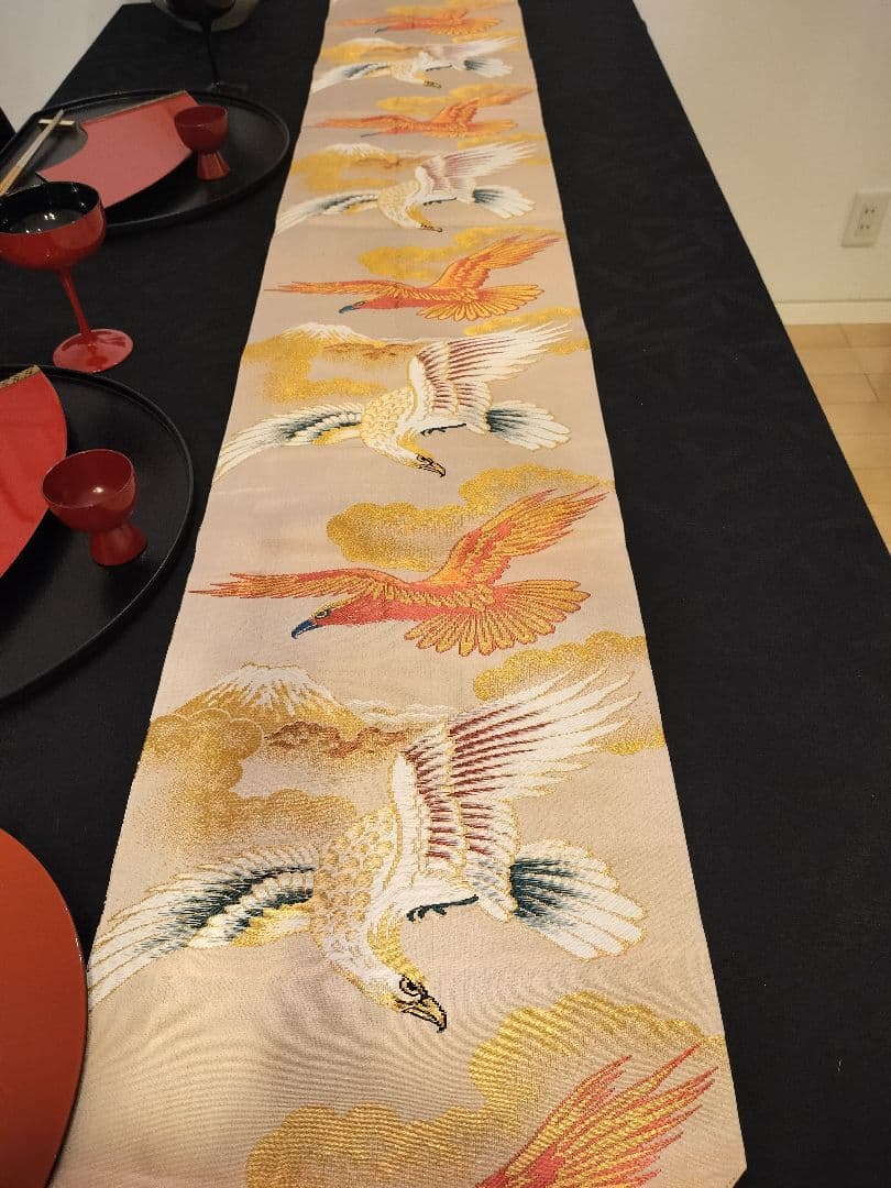 A937高級‼️ひな祭り‼️花嫁衣装帯‼️1ｍ96cm