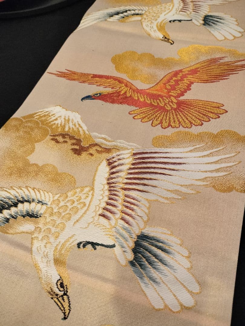 A937高級‼️ひな祭り‼️花嫁衣装帯‼️1ｍ96cm