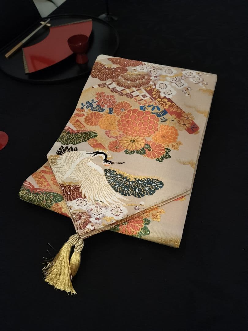 A937高級‼️ひな祭り‼️花嫁衣装帯‼️1ｍ96cm