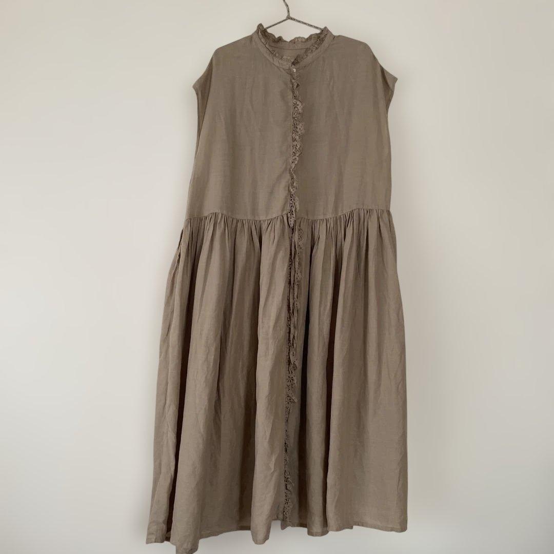 最終値下げ！Gauze# リネンノースリーブワンピース