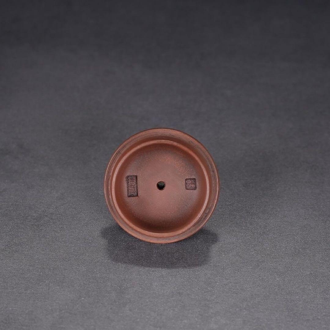 急須 茶の湯 宜興紫砂壺 六方壺 原鉱底槽清 純手工 約240cc 中国茶器