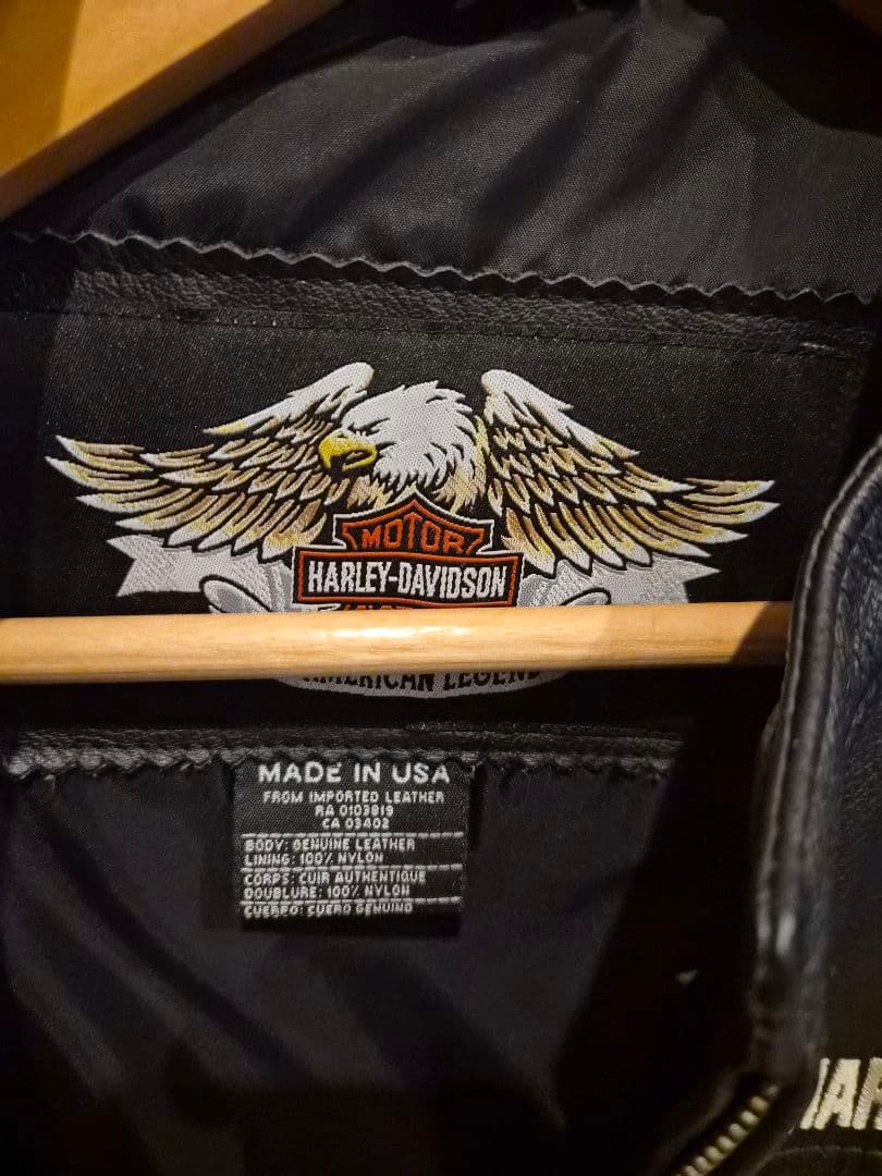 ⭐超美品⭐Harley-Davidson レザージャケット Mサイズ 刺繍ロゴ