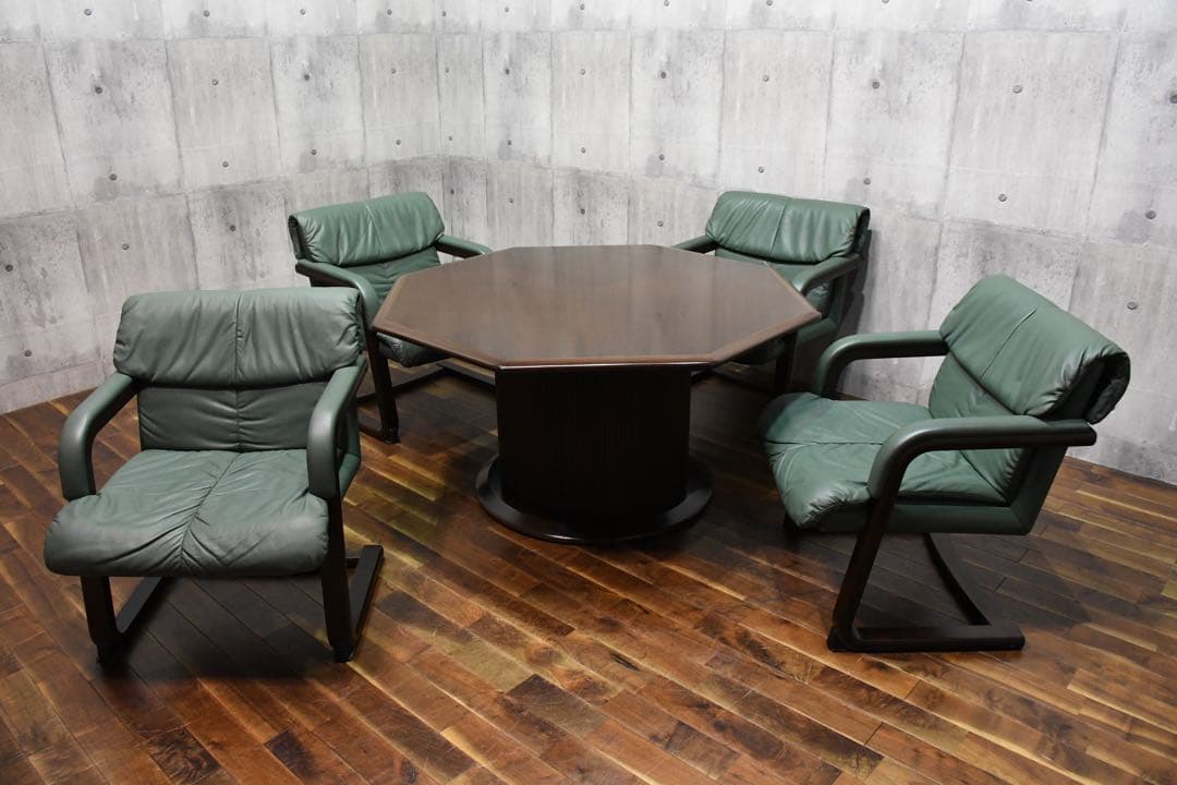 DIK47 冨士ファニチア 4人用 ダイニングセット 肘付きダイニングチェア4脚