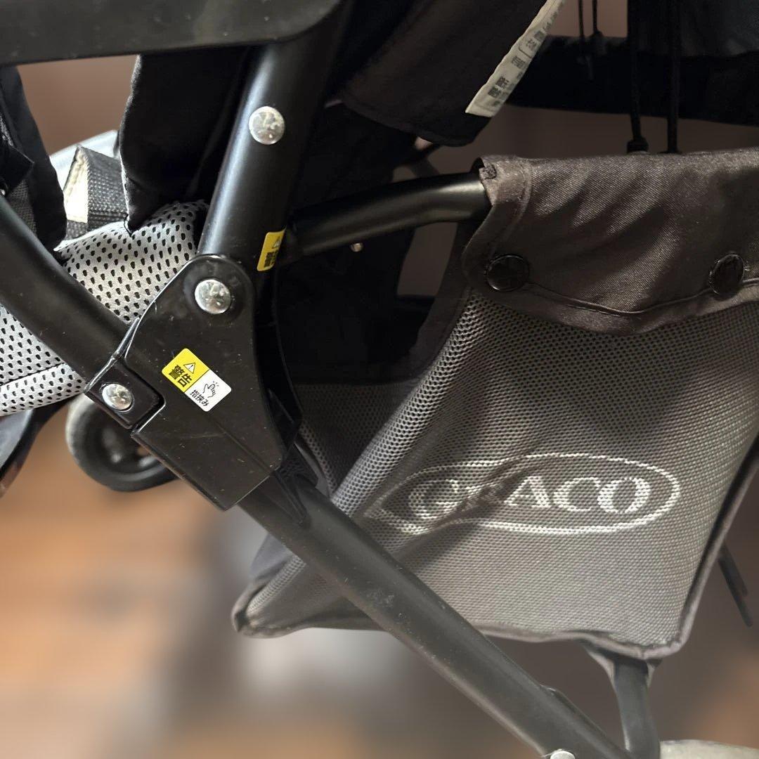 グレコ　デュオスポーツ　双子用ベビーカー　グレー