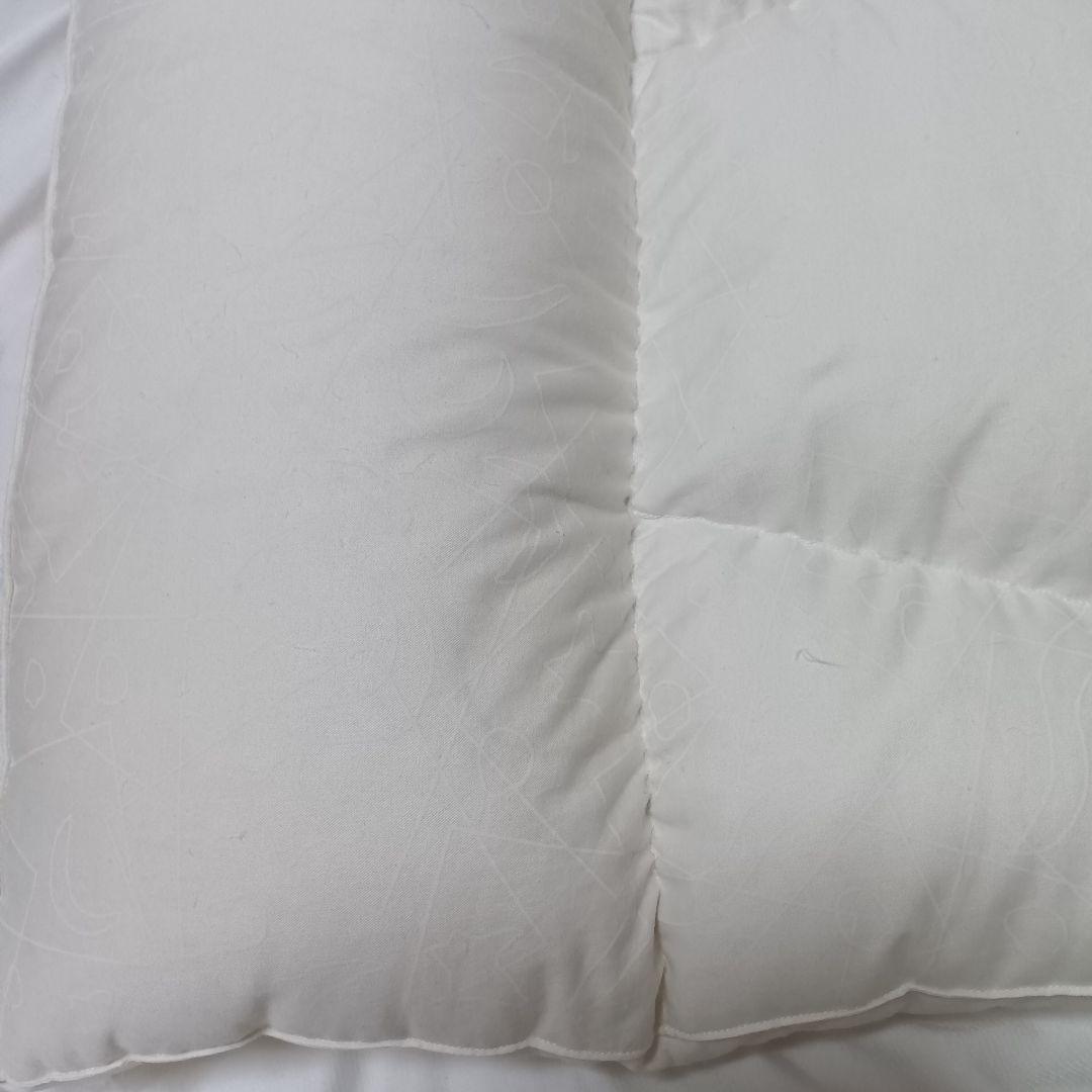 ロフテー キューブ 立体縫製快眠枕 羽毛 枕カバー付き