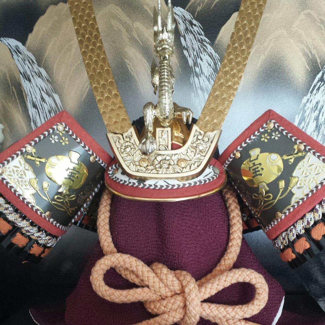 ガラスケース入り　五月人形　兜飾り　子どもの日