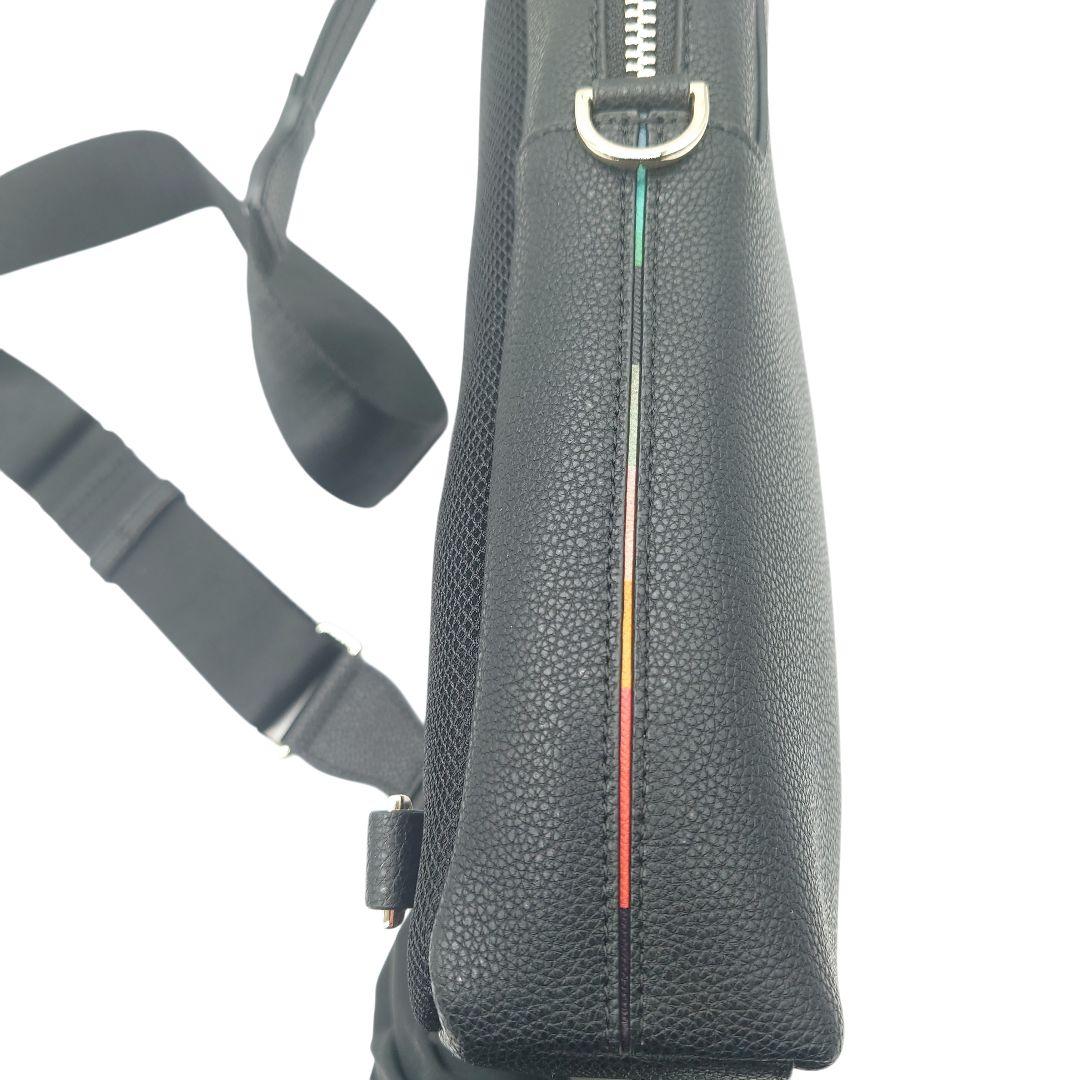 【美品】ポールスミス　レザー　ボディバッグ　ショルダーバック　ストライプ