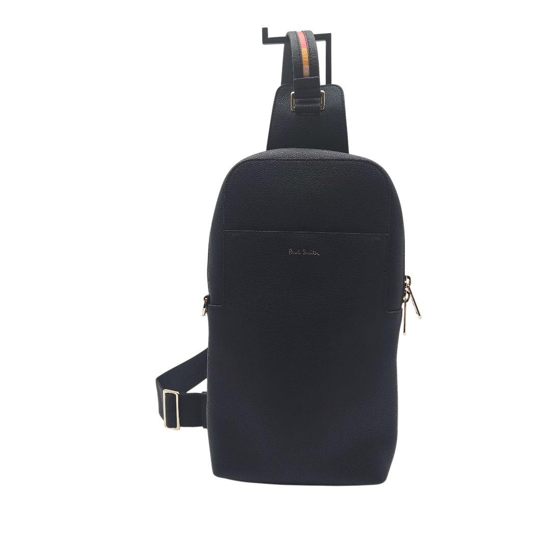 【美品】ポールスミス　レザー　ボディバッグ　ショルダーバック　ストライプ