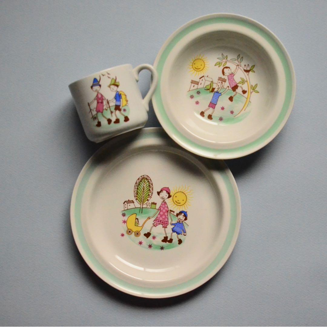 ARABIA アラビア Retki マグ ・ プレート ・ ボウル 3点セット