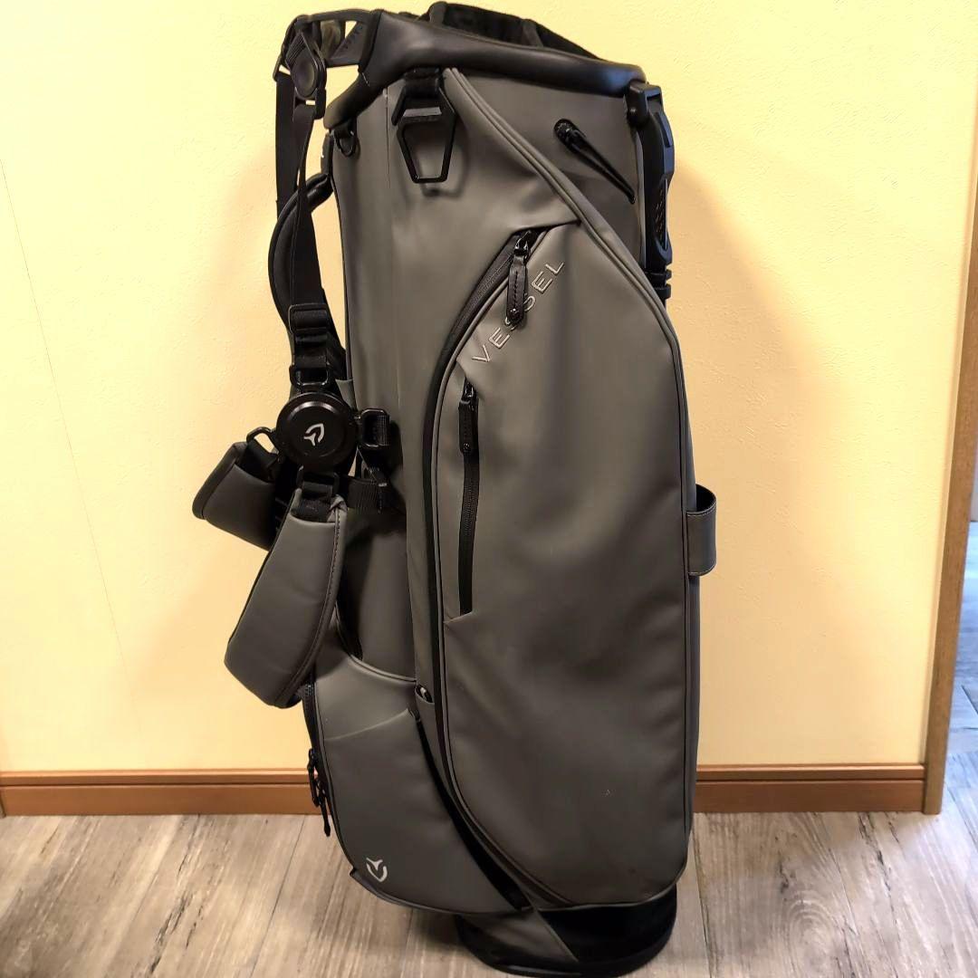 人気のグレー☆ベゼル☆Vessel 3.0 8.5型☆キャディバッグ☆スタンド式