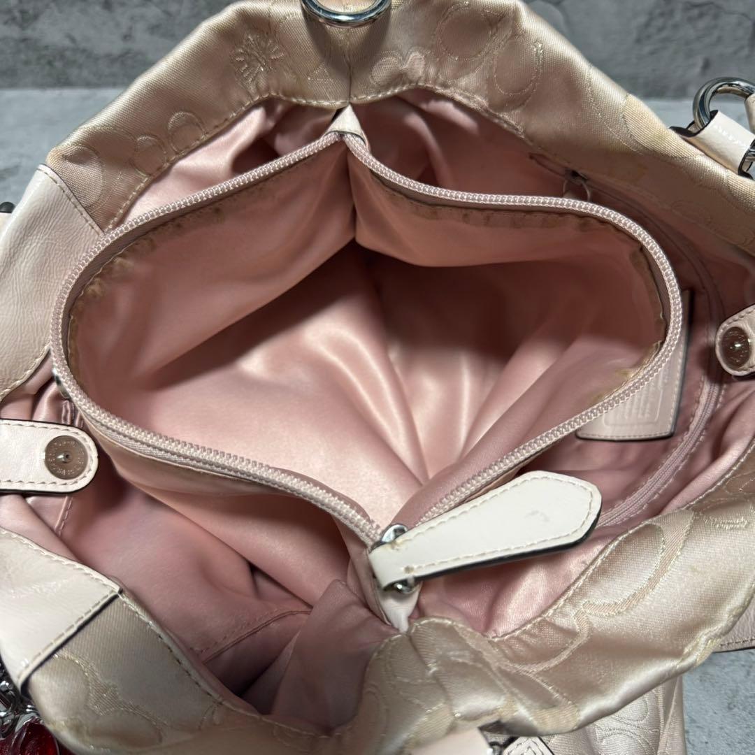 バッグ COACH Y2K Butterfly Flower Sig Tote Bag