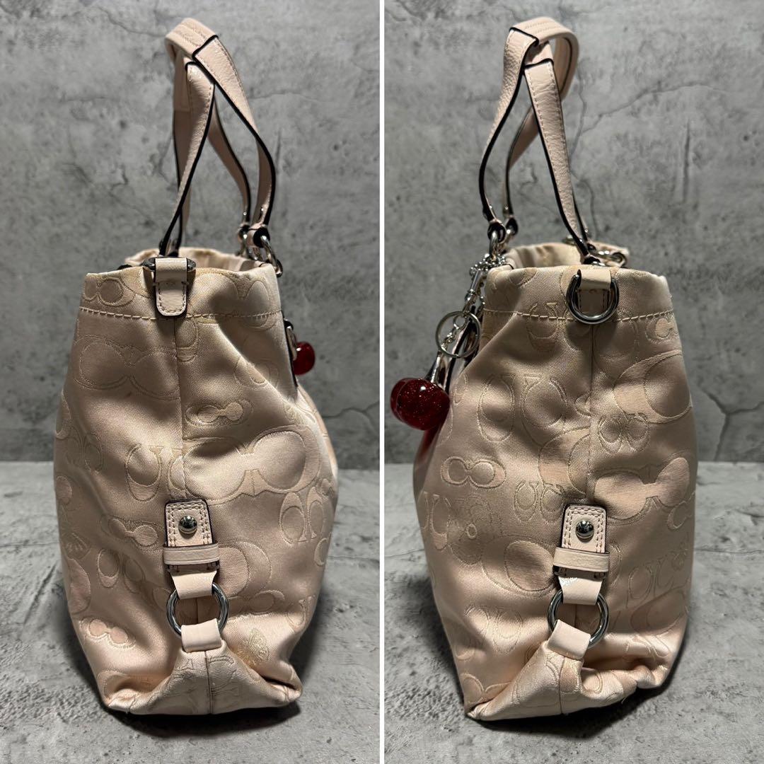 バッグ COACH Y2K Butterfly Flower Sig Tote Bag