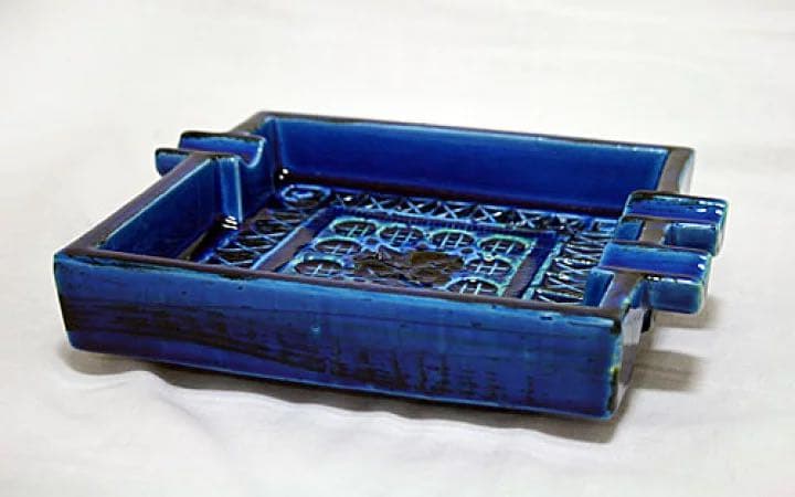 イタリア製灰皿 ビトッシ フラビア トスカーナ リミニブルー アルド ロンディ