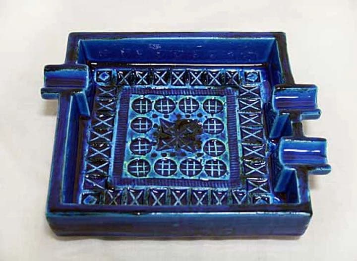 イタリア製灰皿 ビトッシ フラビア トスカーナ リミニブルー アルド ロンディ