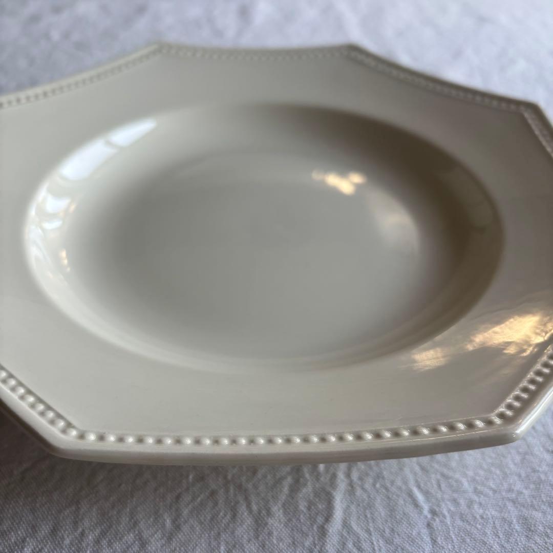 フランスアンティーク サルグミンヌ オクトゴナルプレート 2枚セット