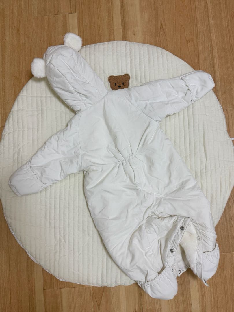 【ミキハウス】ジャンプスーツ　防寒ツーウェイオール　60-80cm