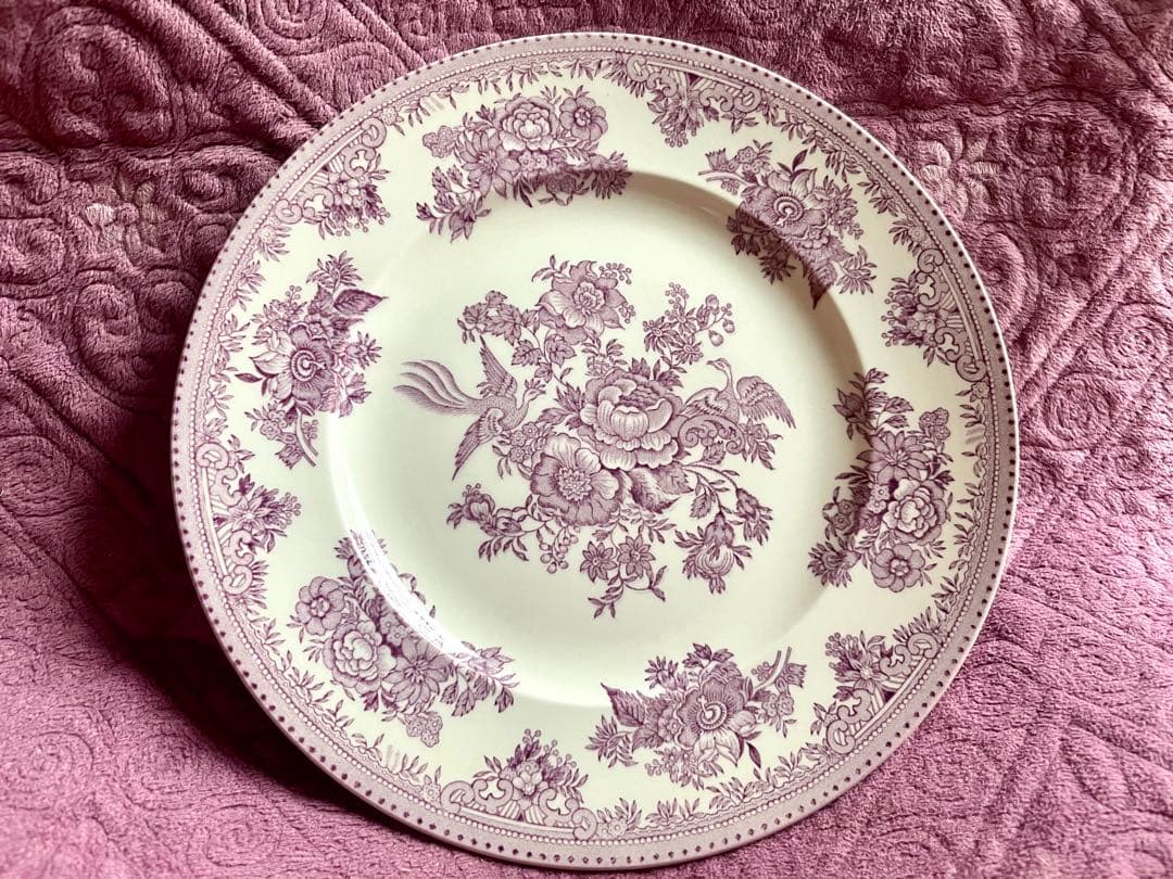 キ*ル様 ①廃番！Plum Asiatic Burleigh 花鳥柄 プレート